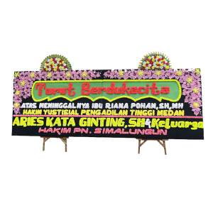 Papan Bunga Gandeng + 2 Mahkota