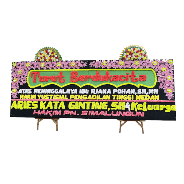 Papan Bunga Gandeng + 2 Mahkota