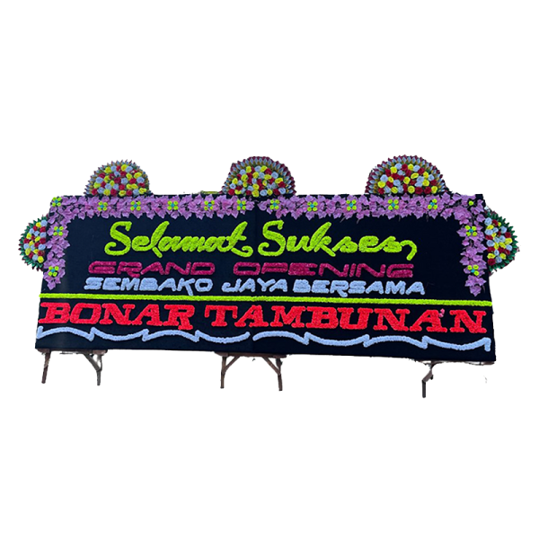 Papan Bunga Gandeng + 5 Mahkota