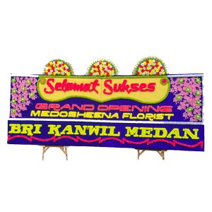 Papan Bunga Gandeng + 3 Mahkota