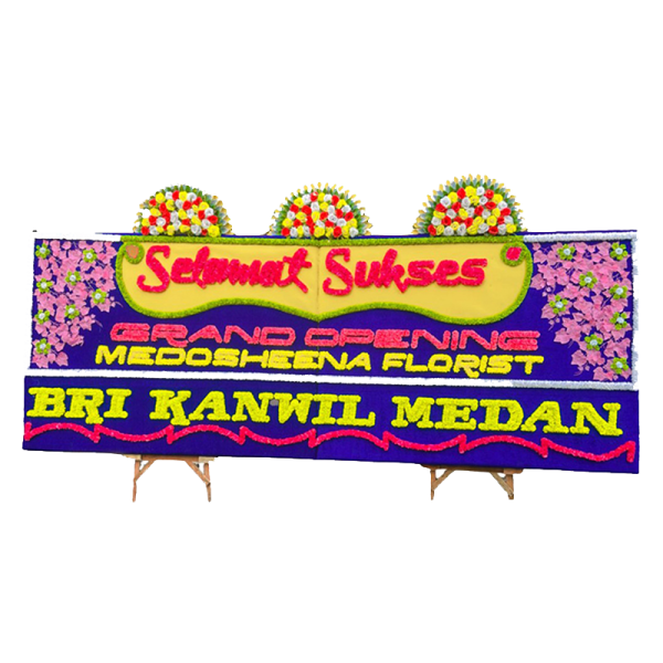 Papan Bunga Gandeng + 3 Mahkota