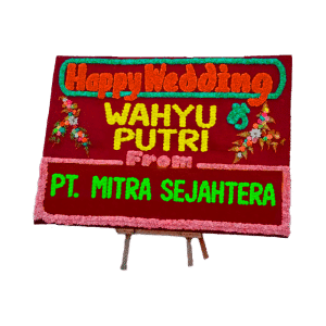 Papan Bunga Polos Single