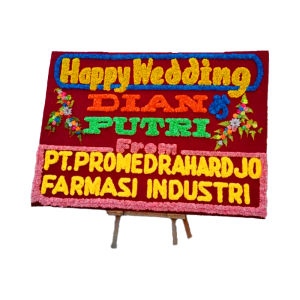 Papan Bunga Polos Single