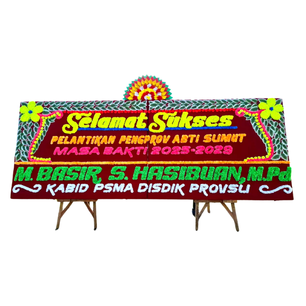 Papan Bunga Gandeng + 1 Mahkota